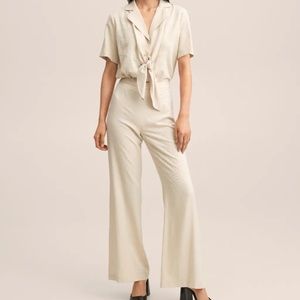 NWT Mango printed flare pants